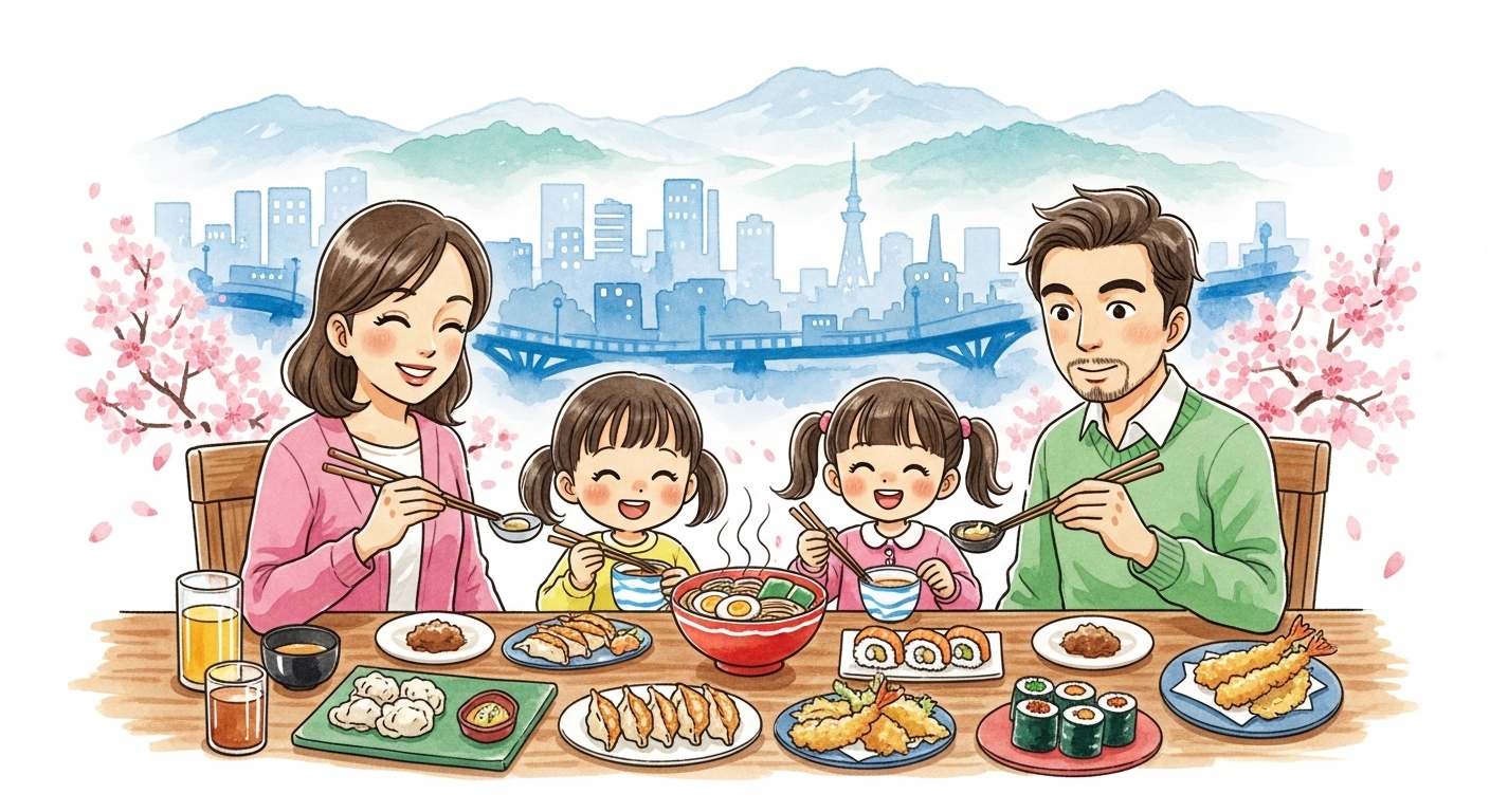 居酒屋でカジュアルに！福島市の家族向け夜ご飯