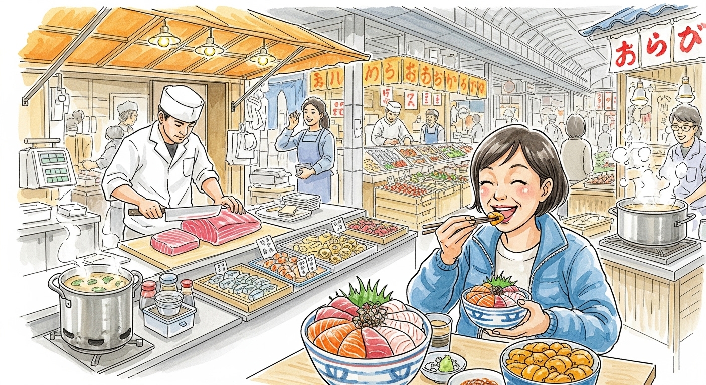 築地の朝ごはんは何時から楽しめる？早朝ガイドで満喫しよう