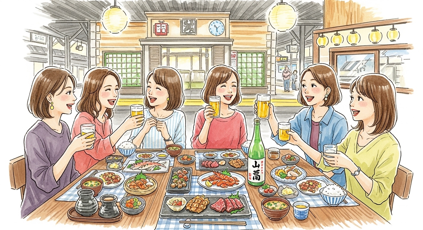 米子駅で夜ご飯を楽しむ女子たちへ！おしゃれディナーを満喫するおすすめスポット