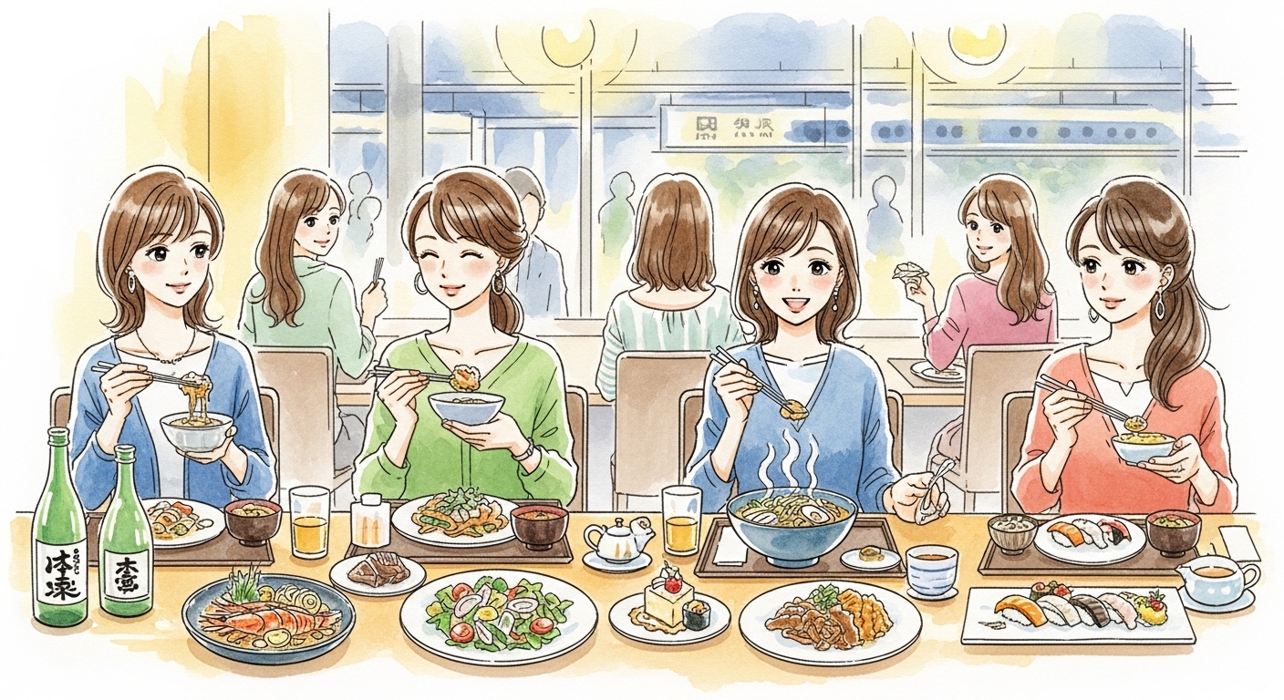 人気のコースメニューで思い切り語らう