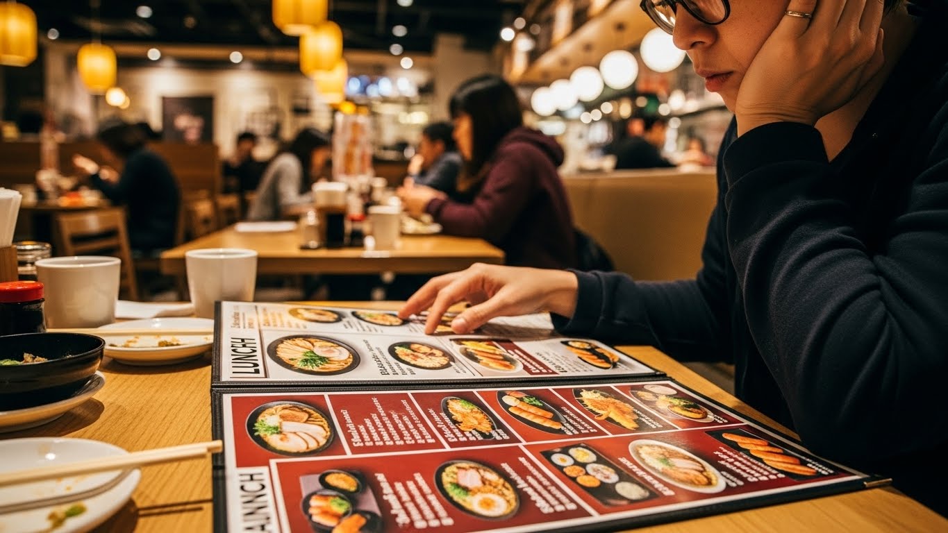 お昼ご飯の外食が決まらないときの対処法についてまとめます